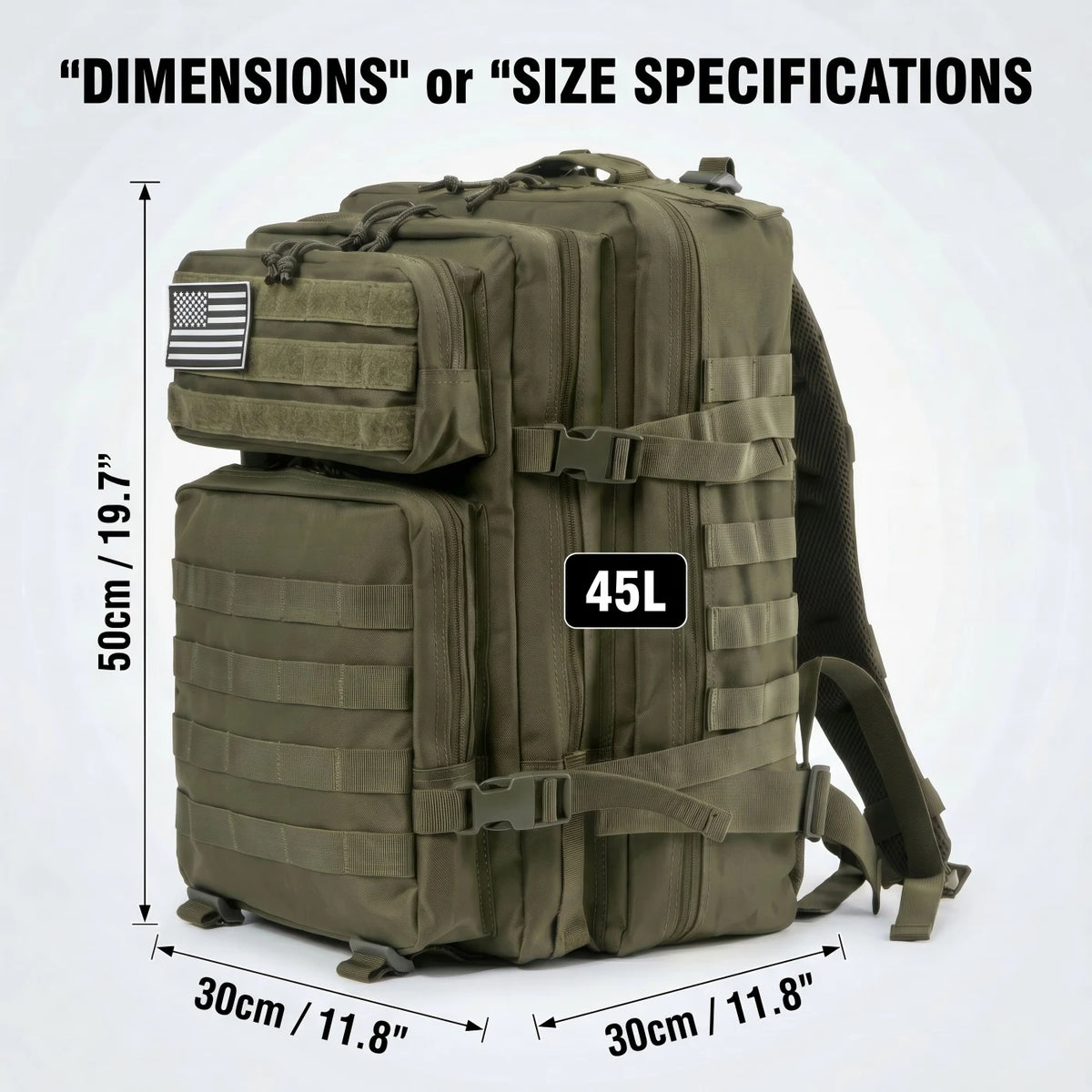 ReFire Gear Tactical Travel Backpack With Molle Storage Design