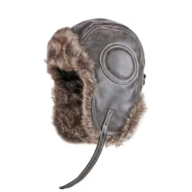 Unisex Russian Ushanka Fur Hat With Warm Earflap Protection