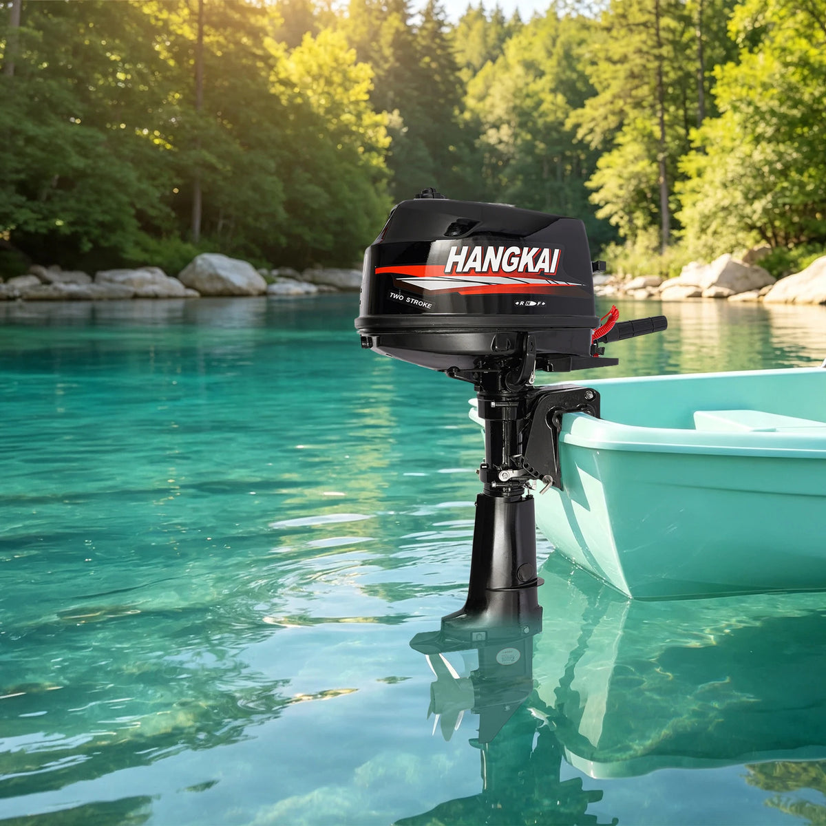 6Hp Two Stroke Outboard Motor For Inflatable Fishing Boats