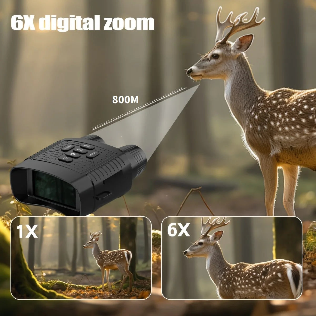 Digital Night Vision Monocular Camera With Infrared For Hunting