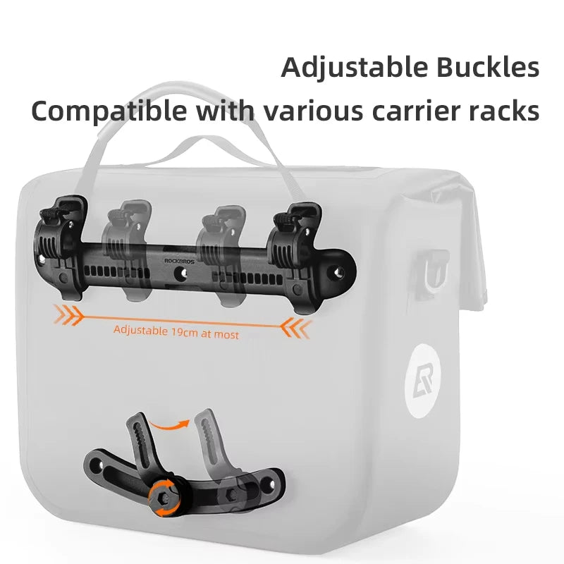 Rockbros Waterproof Bicycle Saddle Bag With Multi Compartment Storage
