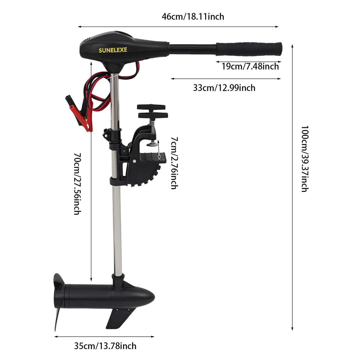 By<b>maocar Retractable Electric Trolling Motor For Boats Kayaks</b>