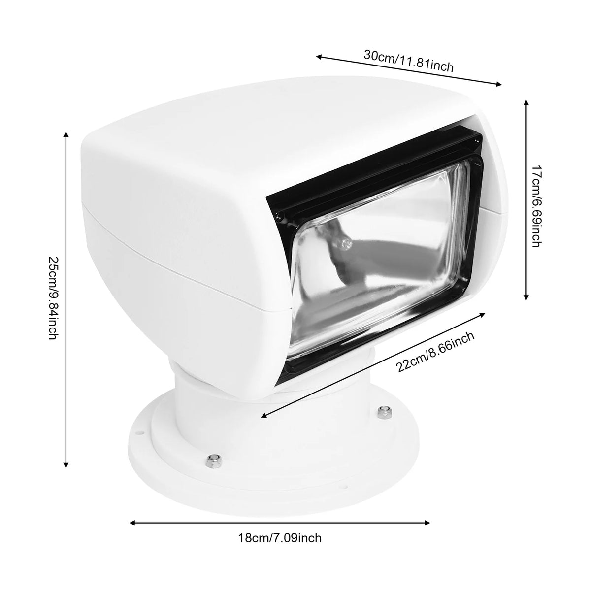 Marine Boat Searchlight With Remote Control For Night Navigation