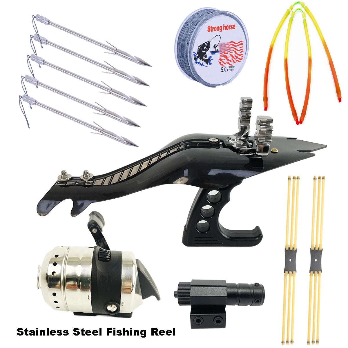 Outdoor Slingshot Fishing Kit With Precision Catapult