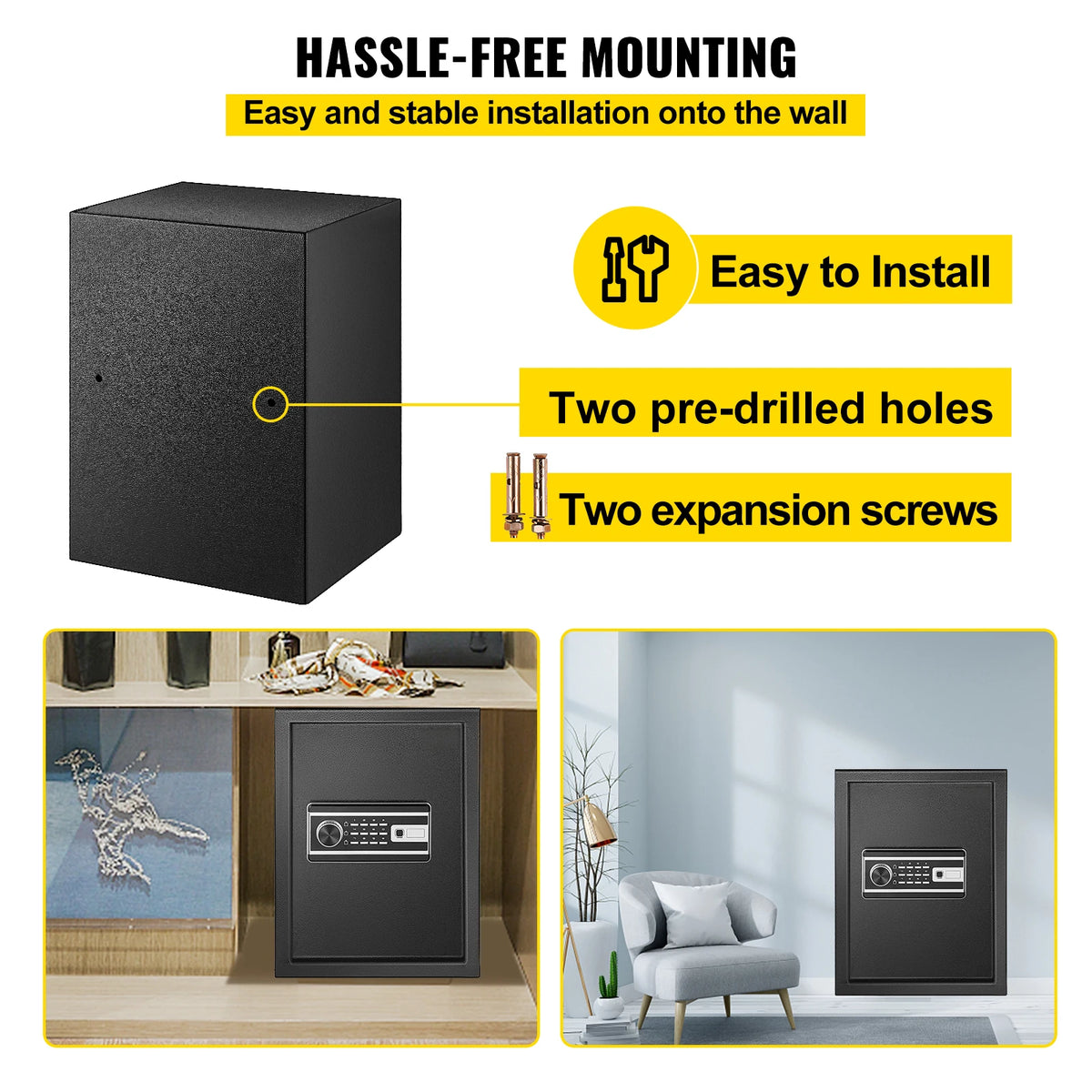 Digital Fingerprint Safe Deposit Box For Money Storage