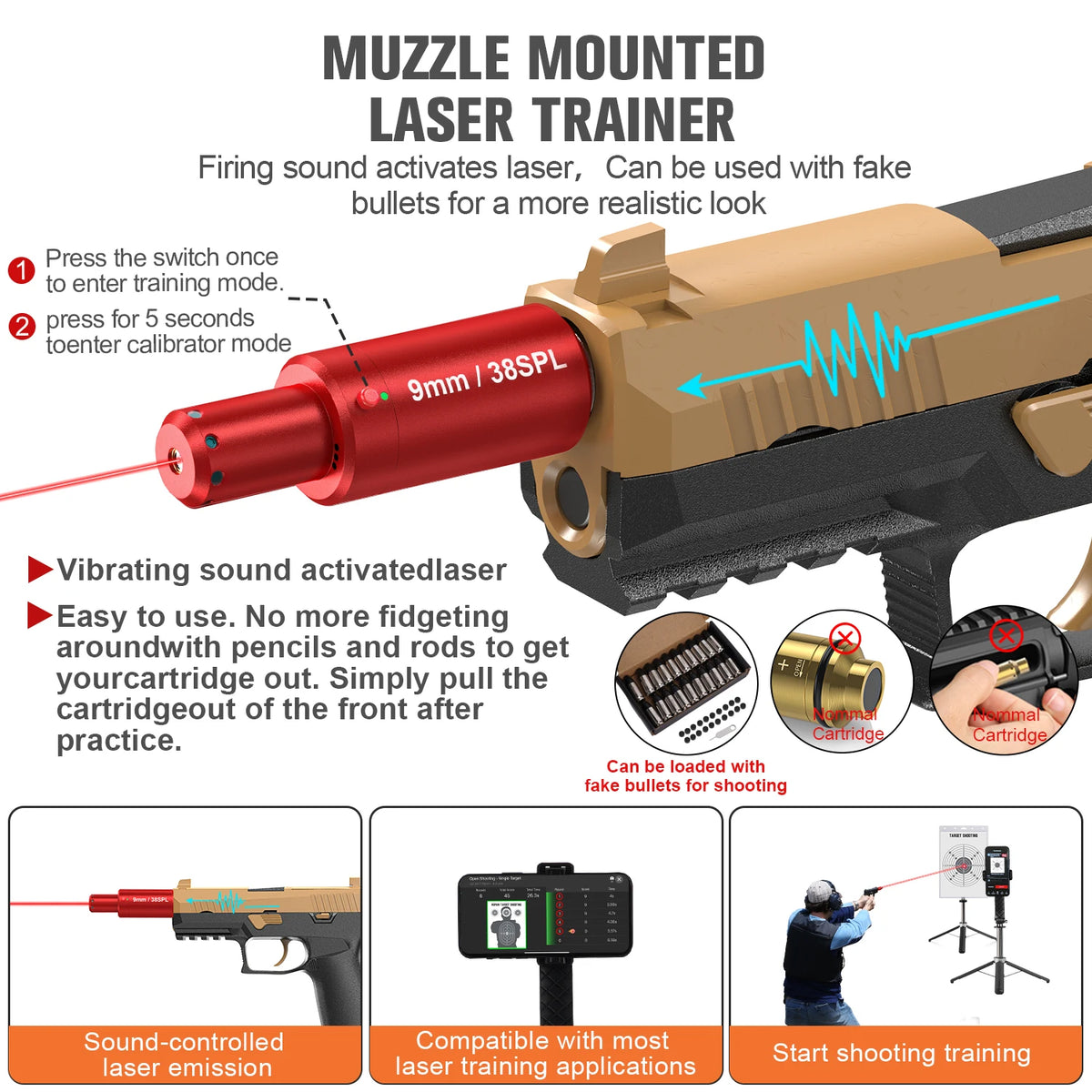 Laser Training System For Home Dry Fire Practice And Training