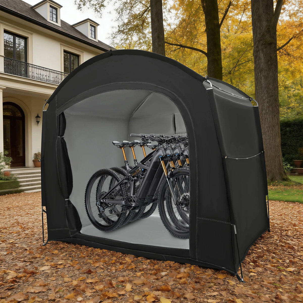 Portable Outdoor Bike Storage Tent With Carry Bag For Camping