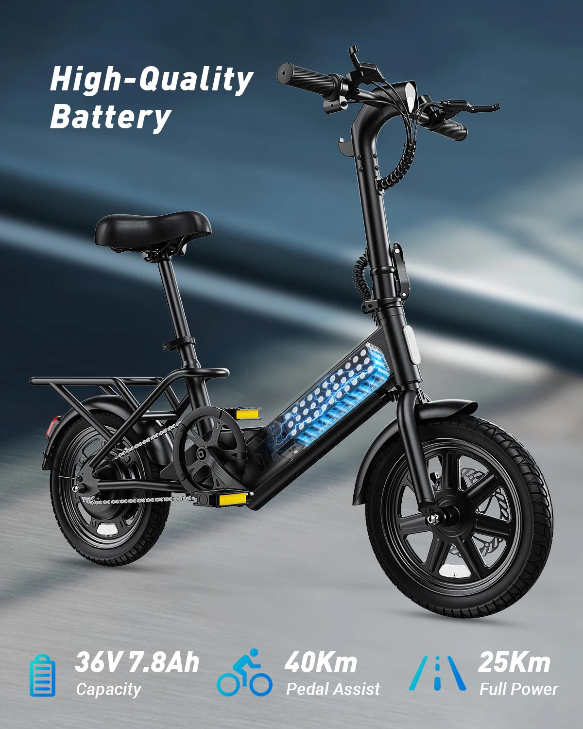 Dyu C3 Folding Electric Bike 500w Motor 280wh Battery