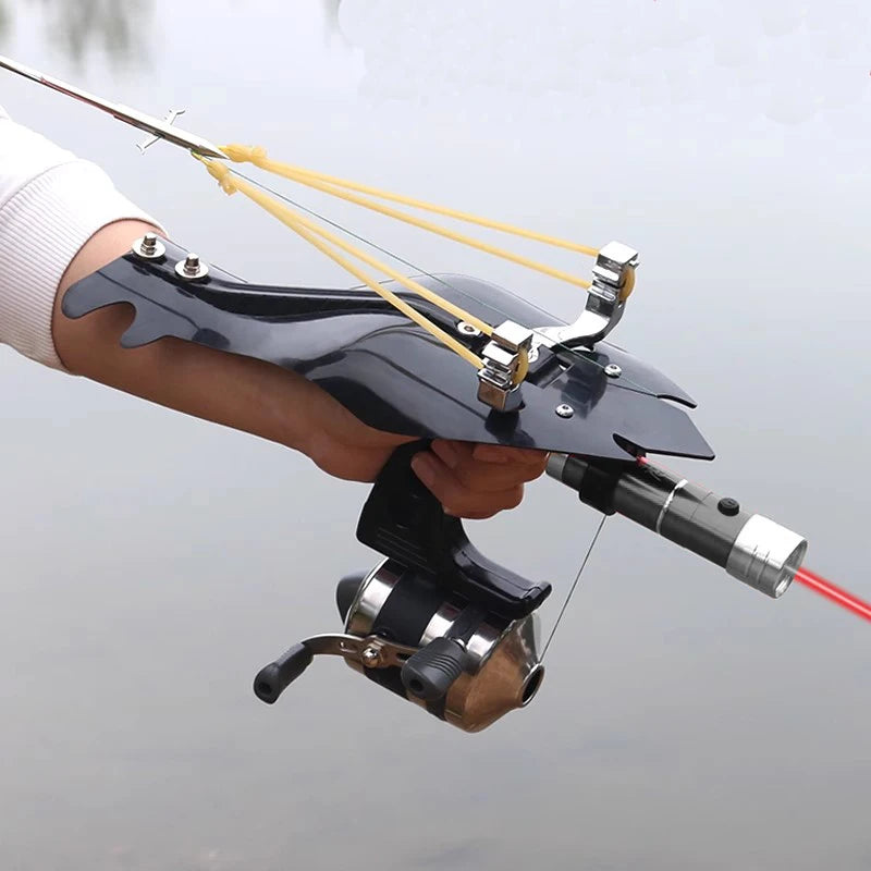 Outdoor Slingshot Fishing Kit With Precision Catapult