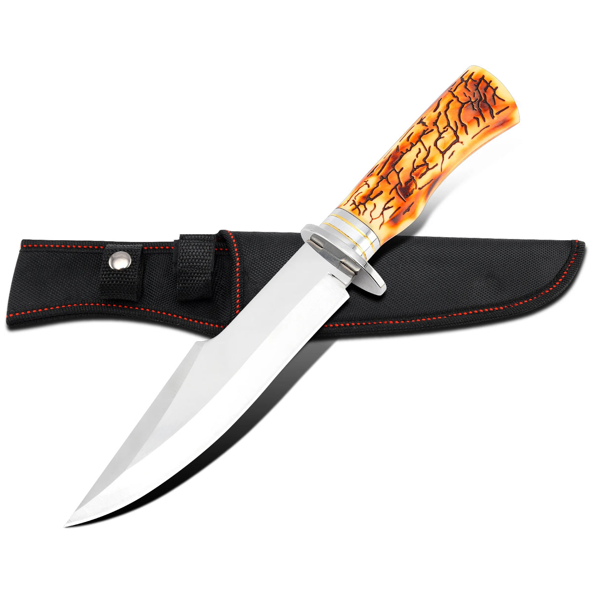 Gdekls Stainless Steel Outdoor Survival Knife With Sheath
