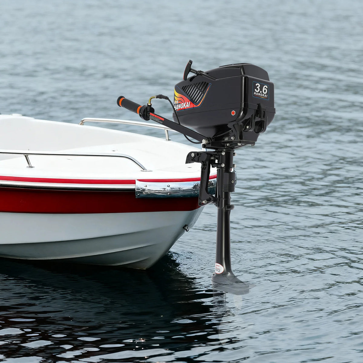 3.6hp Portable Marine Outboard Motor Two Stroke Compact Boat Engine