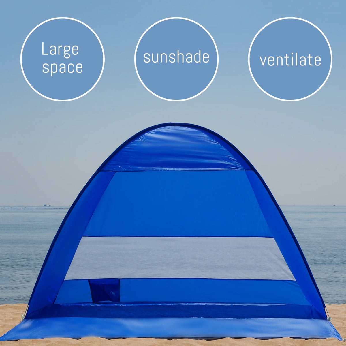 Auto Open Portable Sun Shelter With UPF 50 Protection