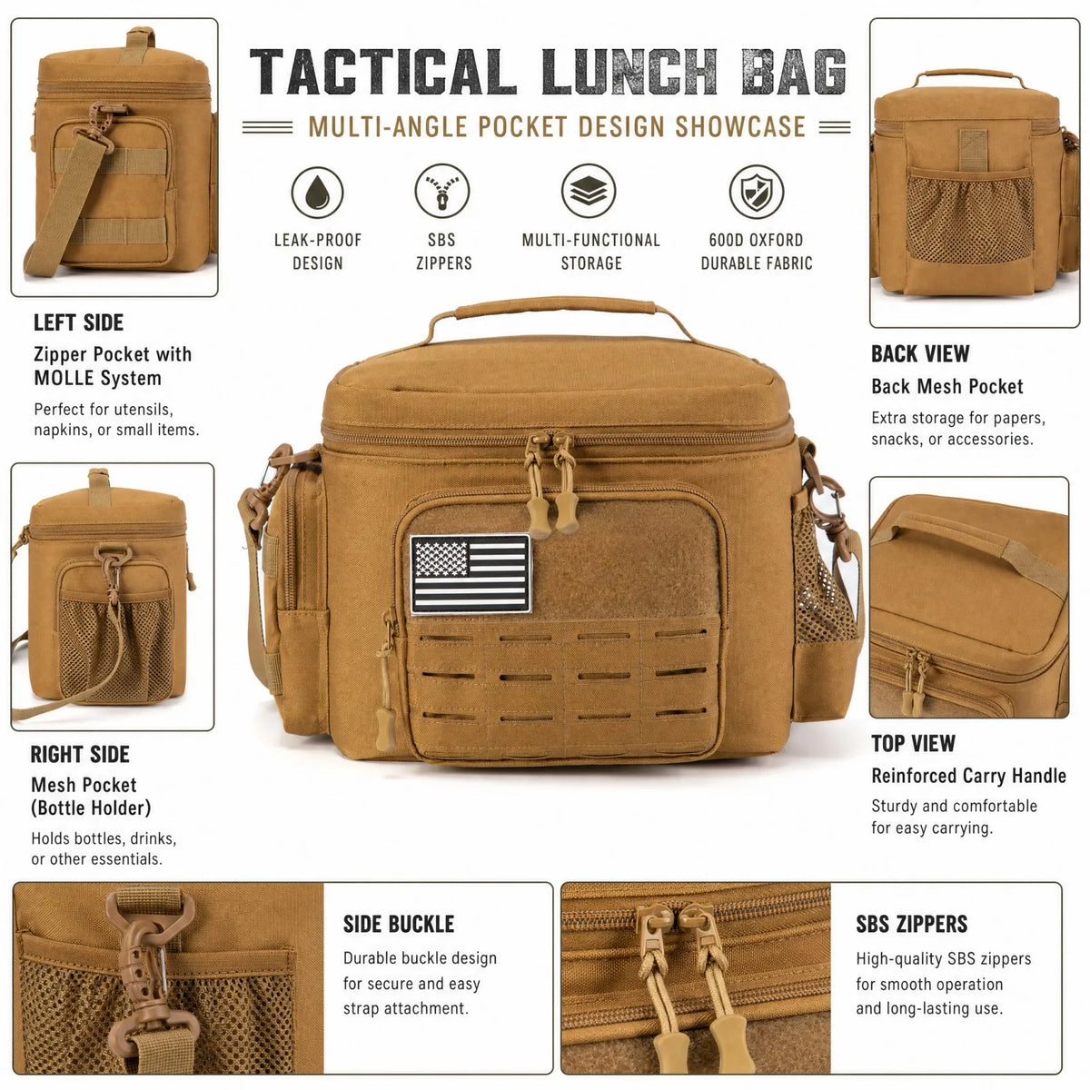 ReFire Gear Tactical Thermal Cooler Lunch Bag For Outdoor Use