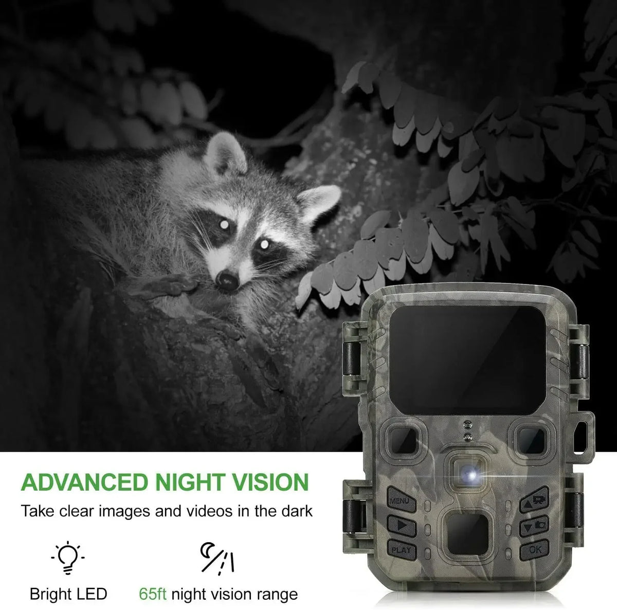 Suntek Mini301 Trail Camera 24MP Full HD Night Vision Monitor