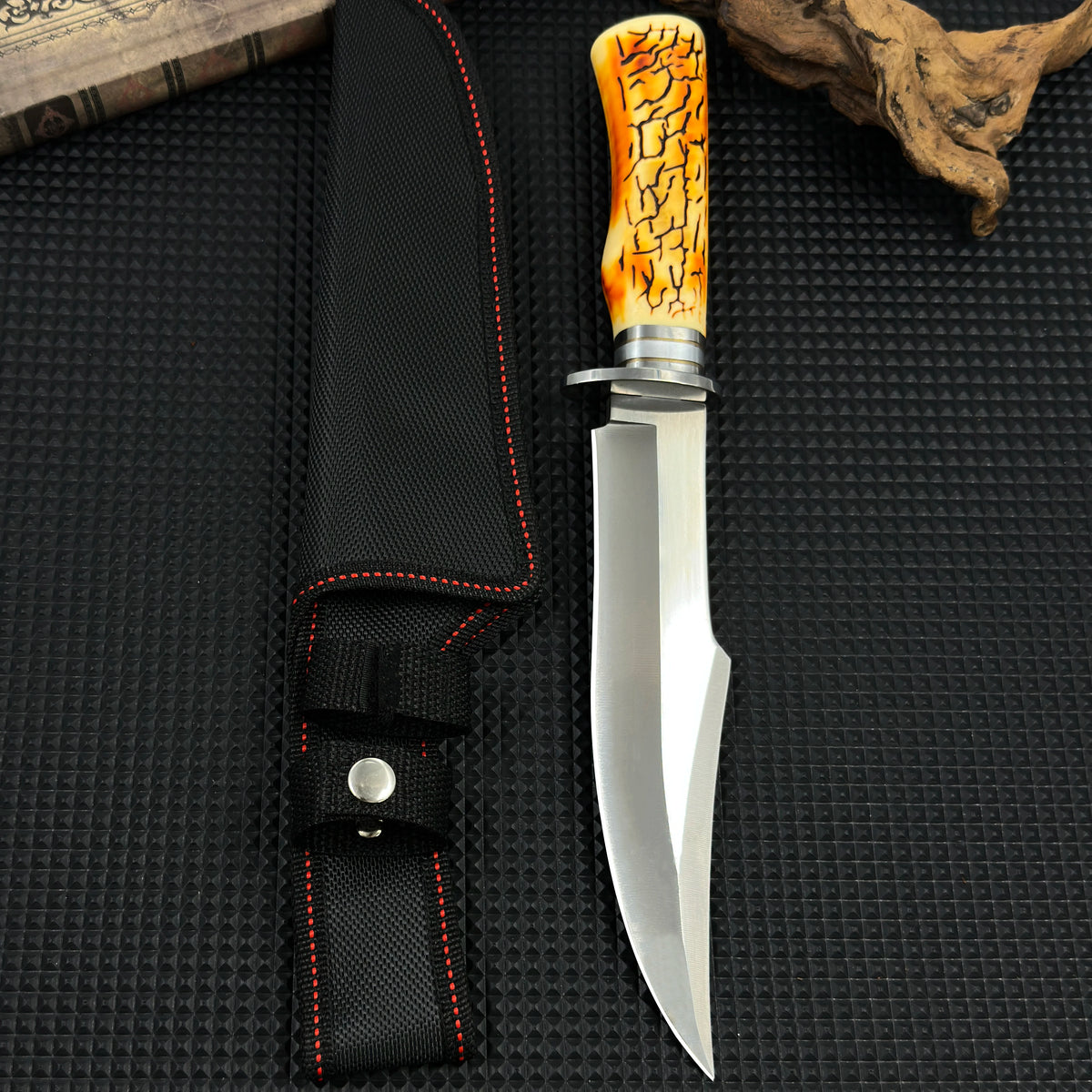 Gdekls Stainless Steel Outdoor Survival Knife With Sheath