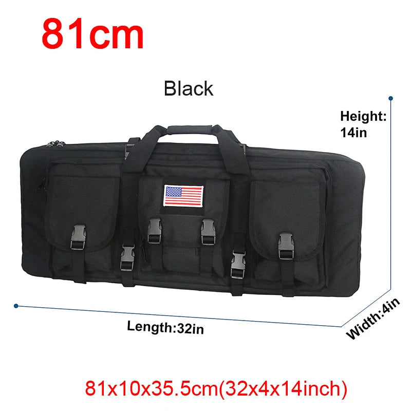 LQARMY Tactical Double Rifle Case Molle Gun Bag For Hunting