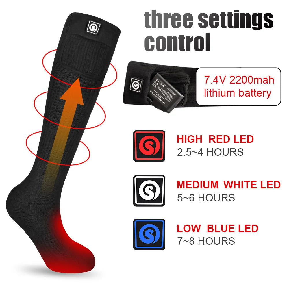 Savior Heated Thermal Socks Rechargeable Warmth For Outdoor Activities
