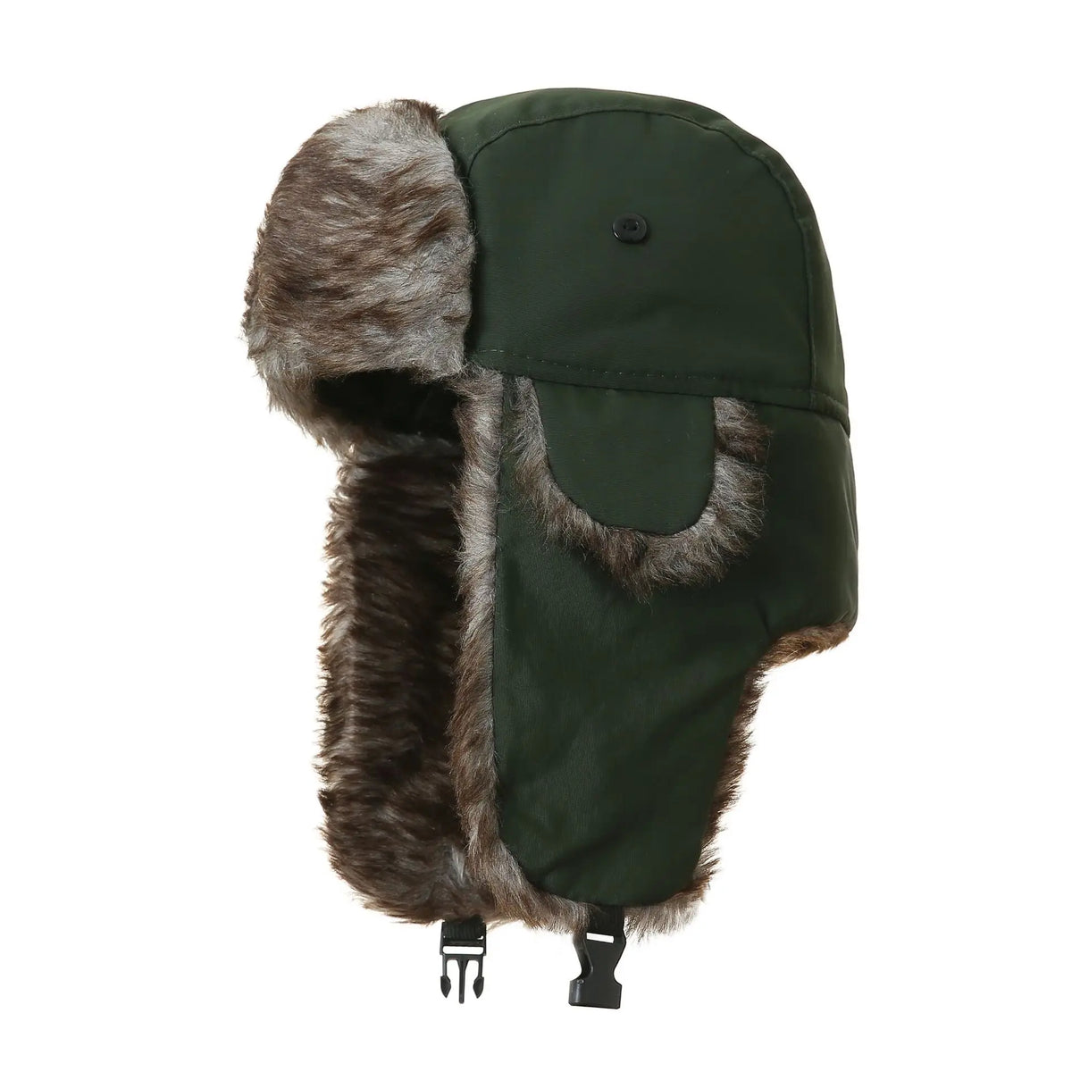 Winter Ushanka Trapper Hat With Warm Faux Fur Ear Flaps