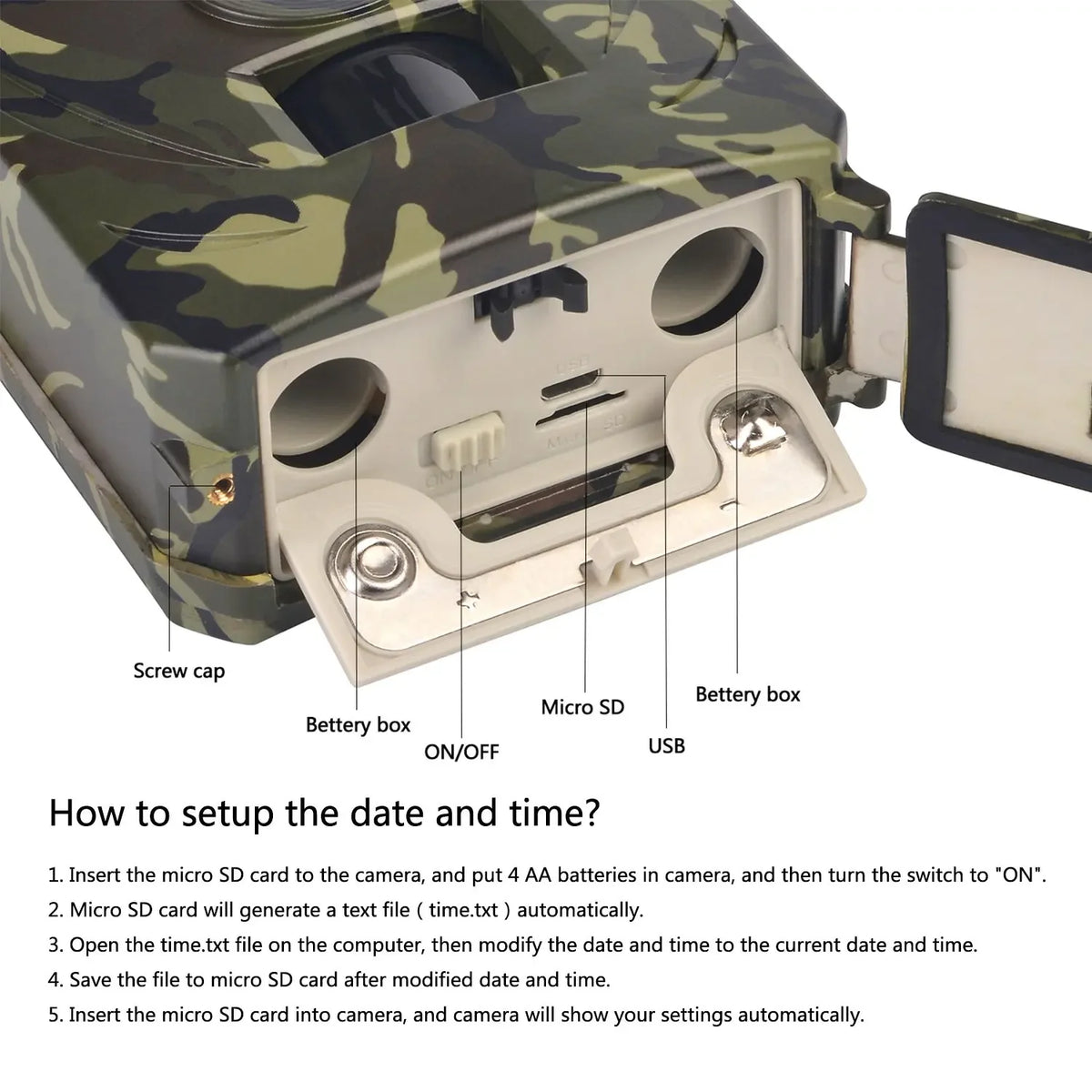Tensdarcam Night Vision Trail Camera With Motion Activated Wildlife Detection