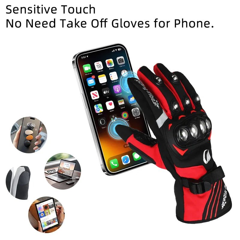 Winter Motorcycle Gloves For Cycling Skiing And Outdoor Sports