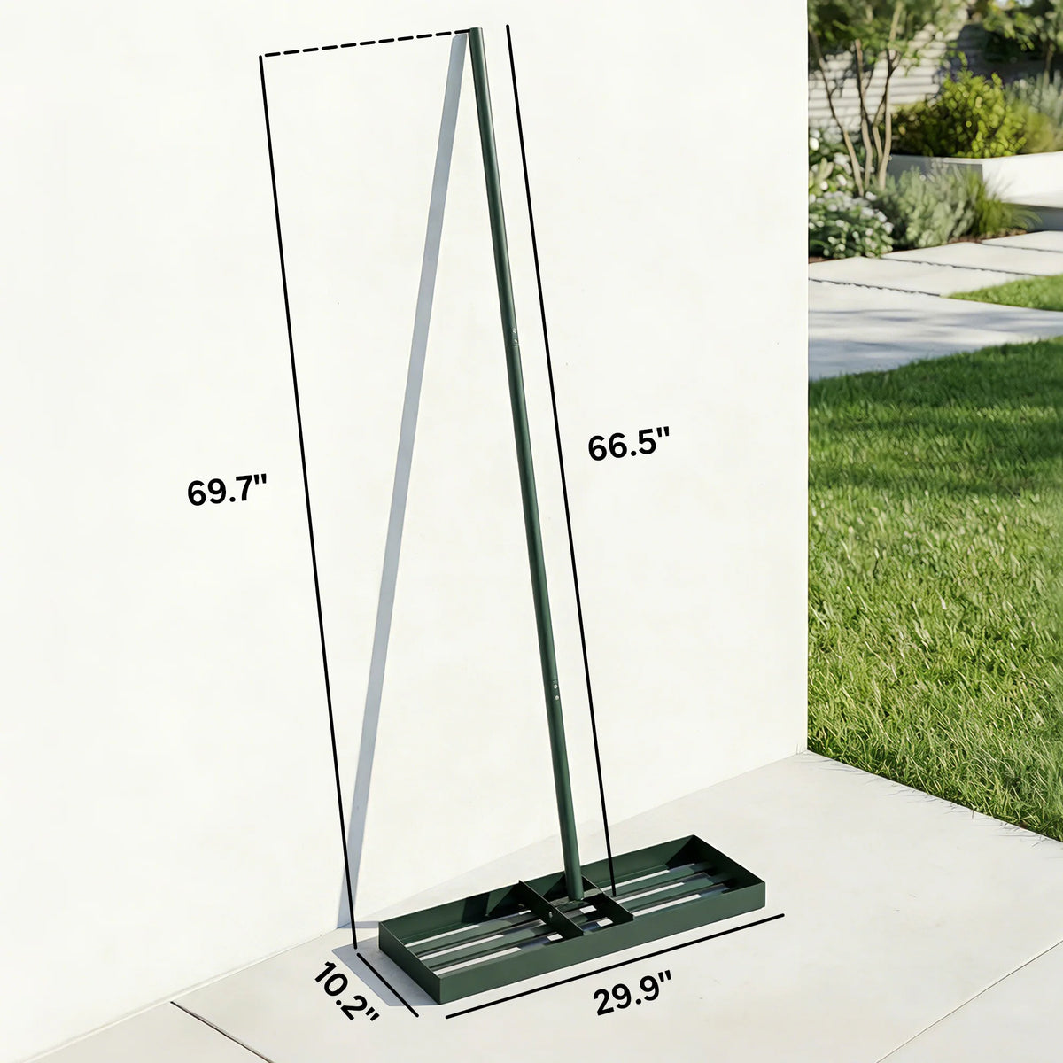 Outsunny Steel Lawn Leveling Rake For Garden Yard Care