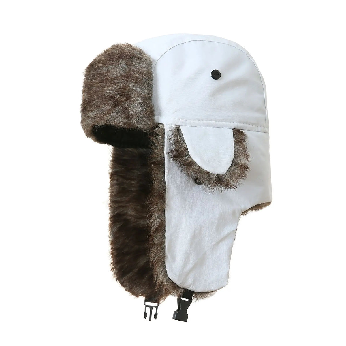 Winter Ushanka Trapper Hat With Warm Faux Fur Ear Flaps