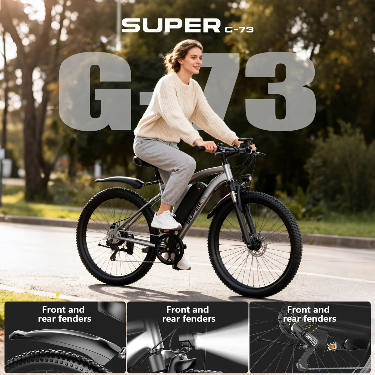 U Lee G73 Electric Bike 740W Motor Removable Battery