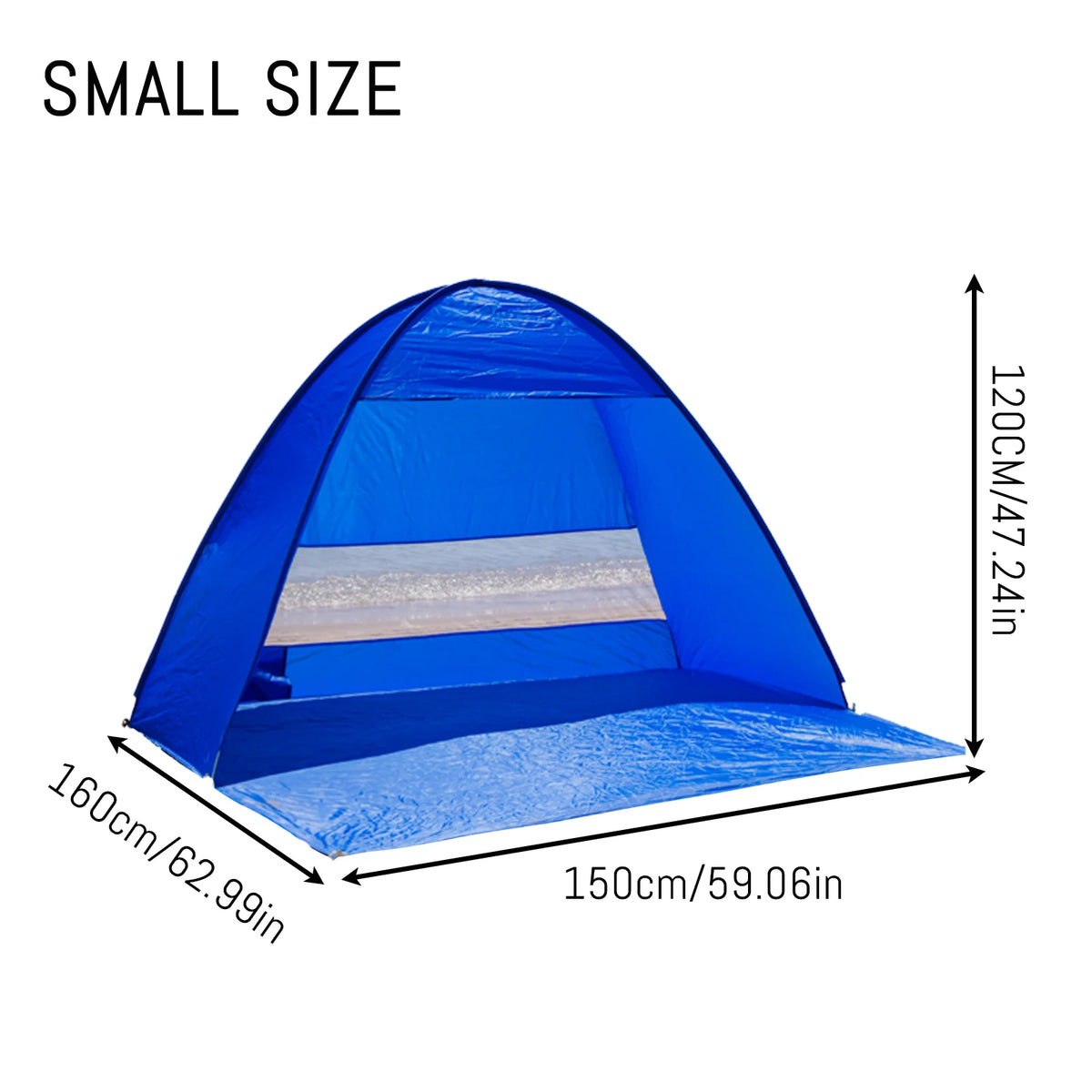 Auto Open Portable Sun Shelter With UPF 50 Protection