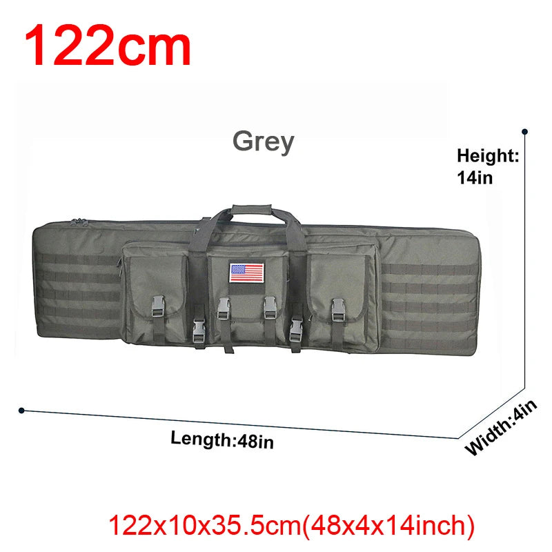 LQARMY Tactical Double Rifle Case Molle Gun Bag For Hunting