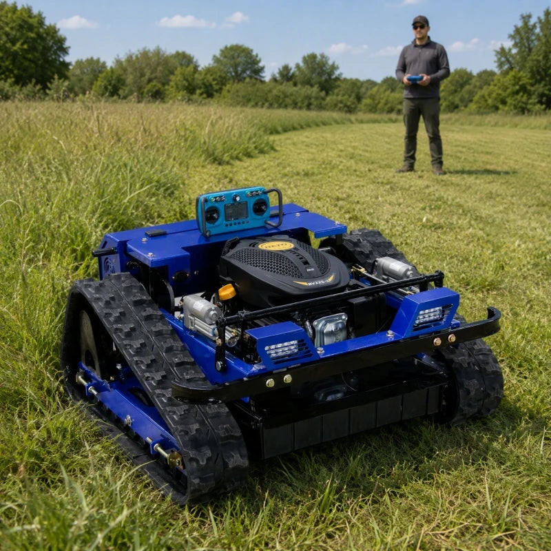 DEEPKRON 4WD Remote Control Robotic Lawn Mower for All Terrain