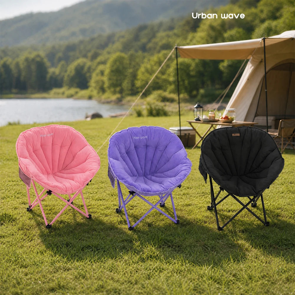Heavy Duty Folding Camping Chair With Storage Bag And Cooler