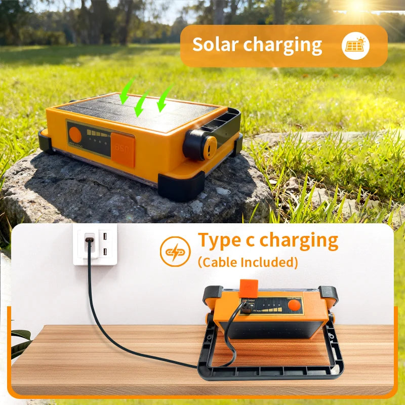 Morglad Rechargeable LED Work Light For Camping And Outdoor Use