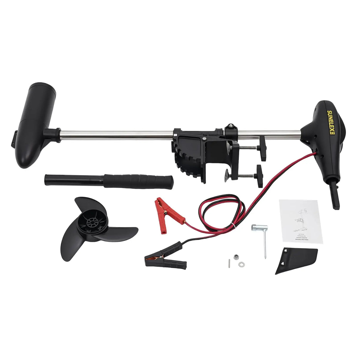 Bymaocar Electric Trolling Motor With Adjustable Handle For Kayak