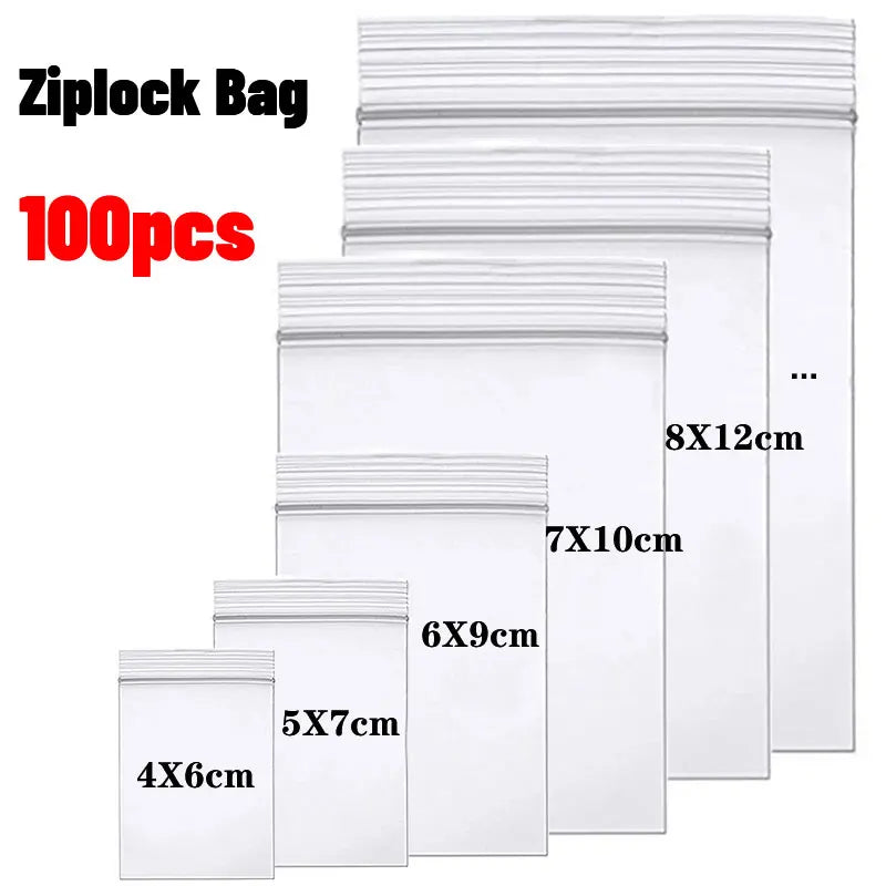 Durable Reclosable Plastic Ziplock Bags For Food And Jewelry