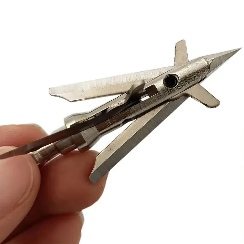 Mechanical Four Blade Hunting Arrow Broadhead For Archery Hunting