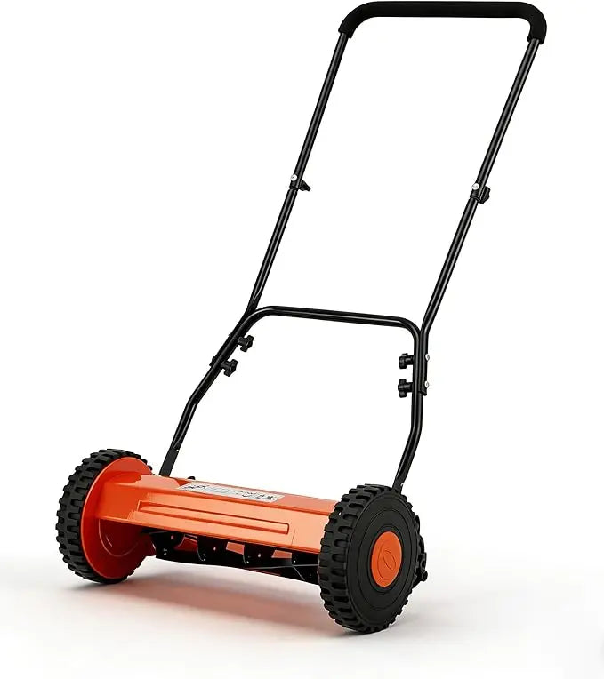 Manual Push Lawn Mower Without Grass Catcher for Yard Use