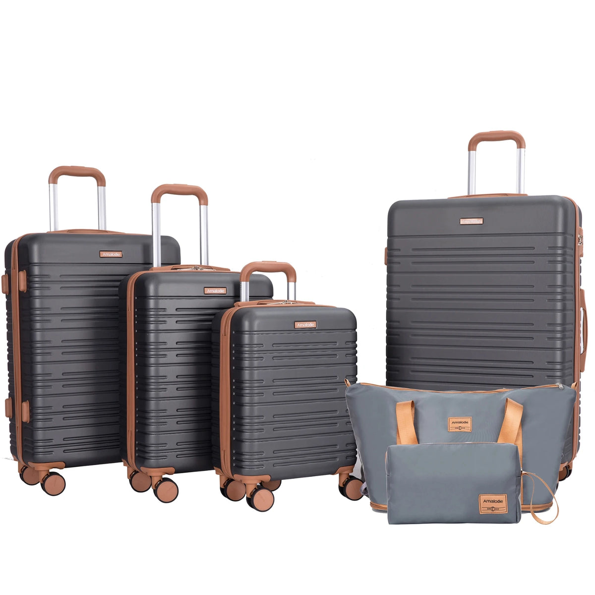 TRIPCOMP Hardside Spinner Luggage Set With TSA Lock And Duffle