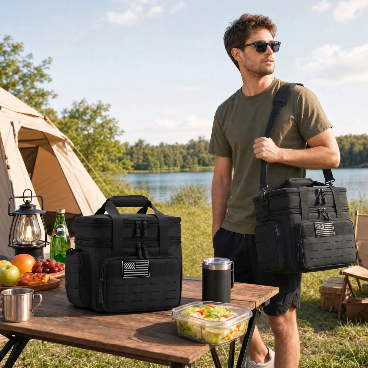 ReFire Gear Insulated Tactical Cooler Bag For Outdoor Picnics