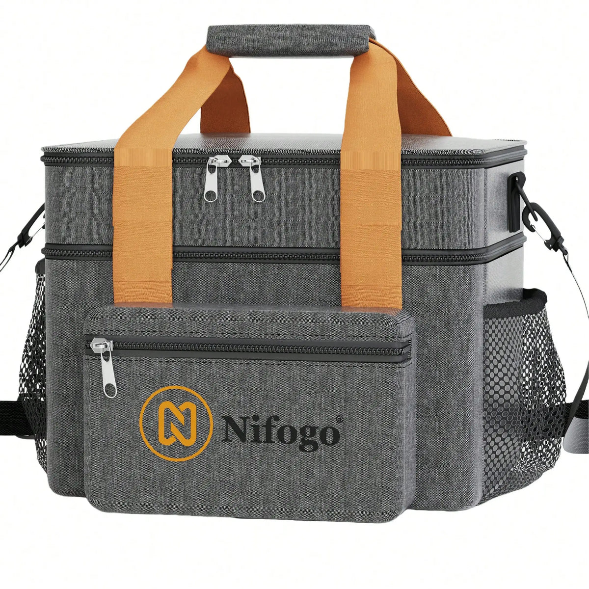 Insulated Leakproof Lunch Bag With Shoulder Strap And Pockets