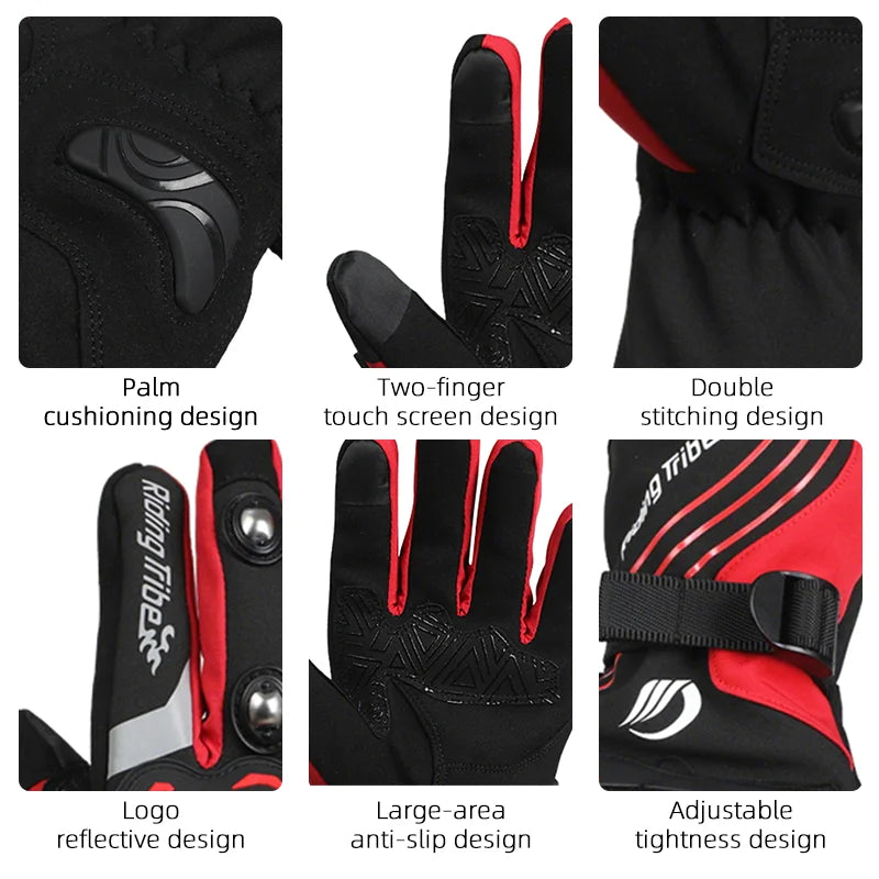 Winter Motorcycle Gloves For Cycling Skiing And Outdoor Sports