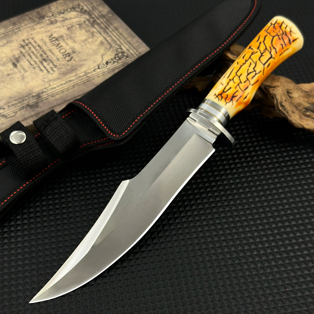 Gdekls Stainless Steel Outdoor Survival Knife With Sheath