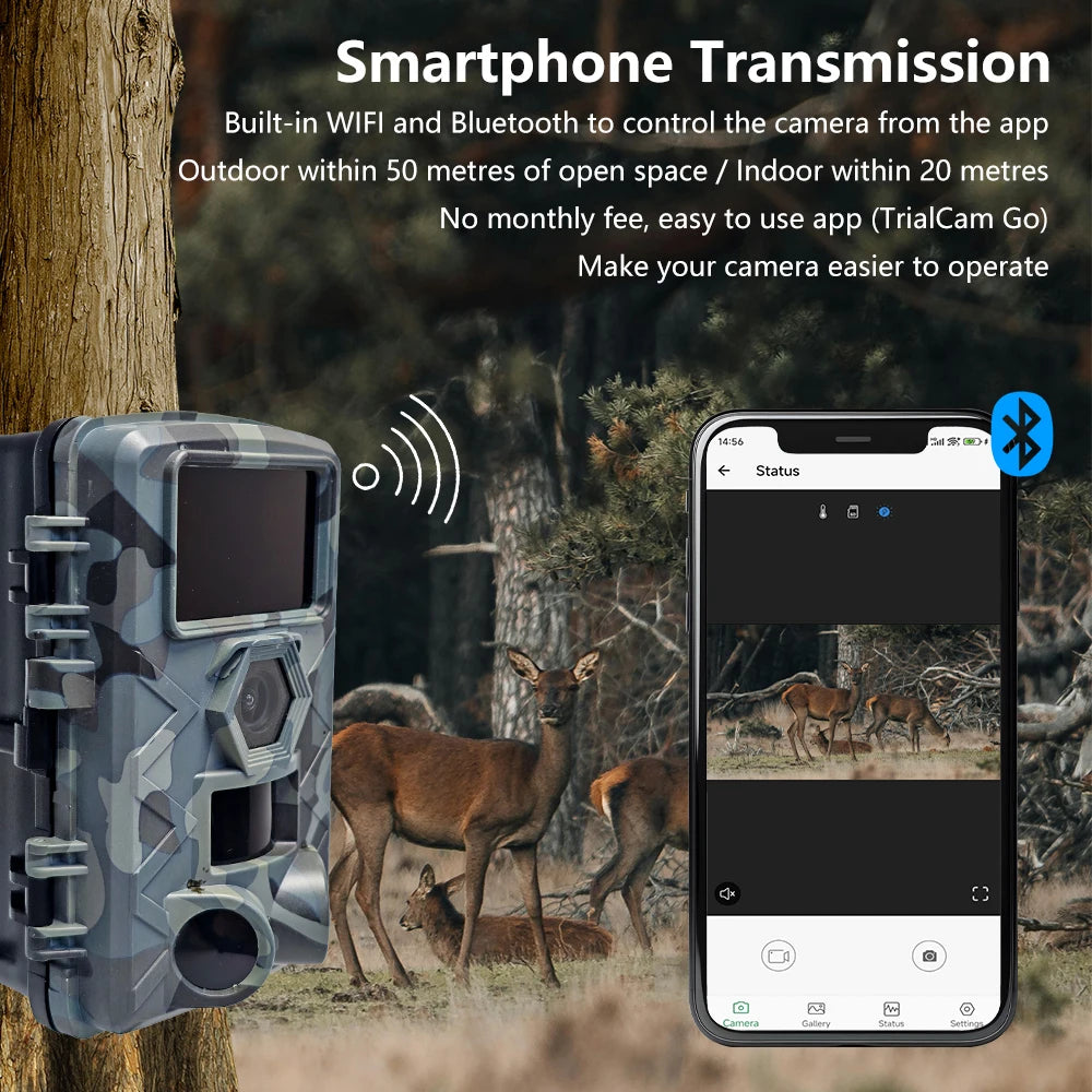 Fargarloo WiFi Trail Camera With App Control And Motion Detection