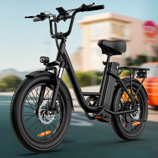 Urlife 1000W Fat Tire Electric Bike Featuring Removable Battery