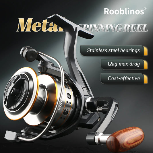Rooblinos Ultralight Spinning Fishing Reel Saltwater Freshwater