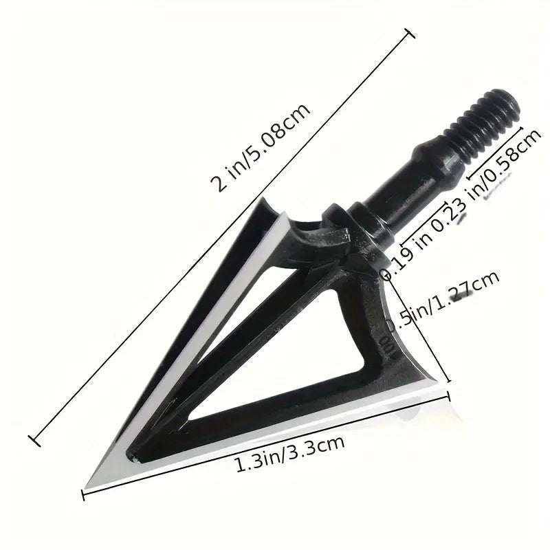 Premium Fixed Blade Broadheads For Crossbow And Compound Bow Hunting