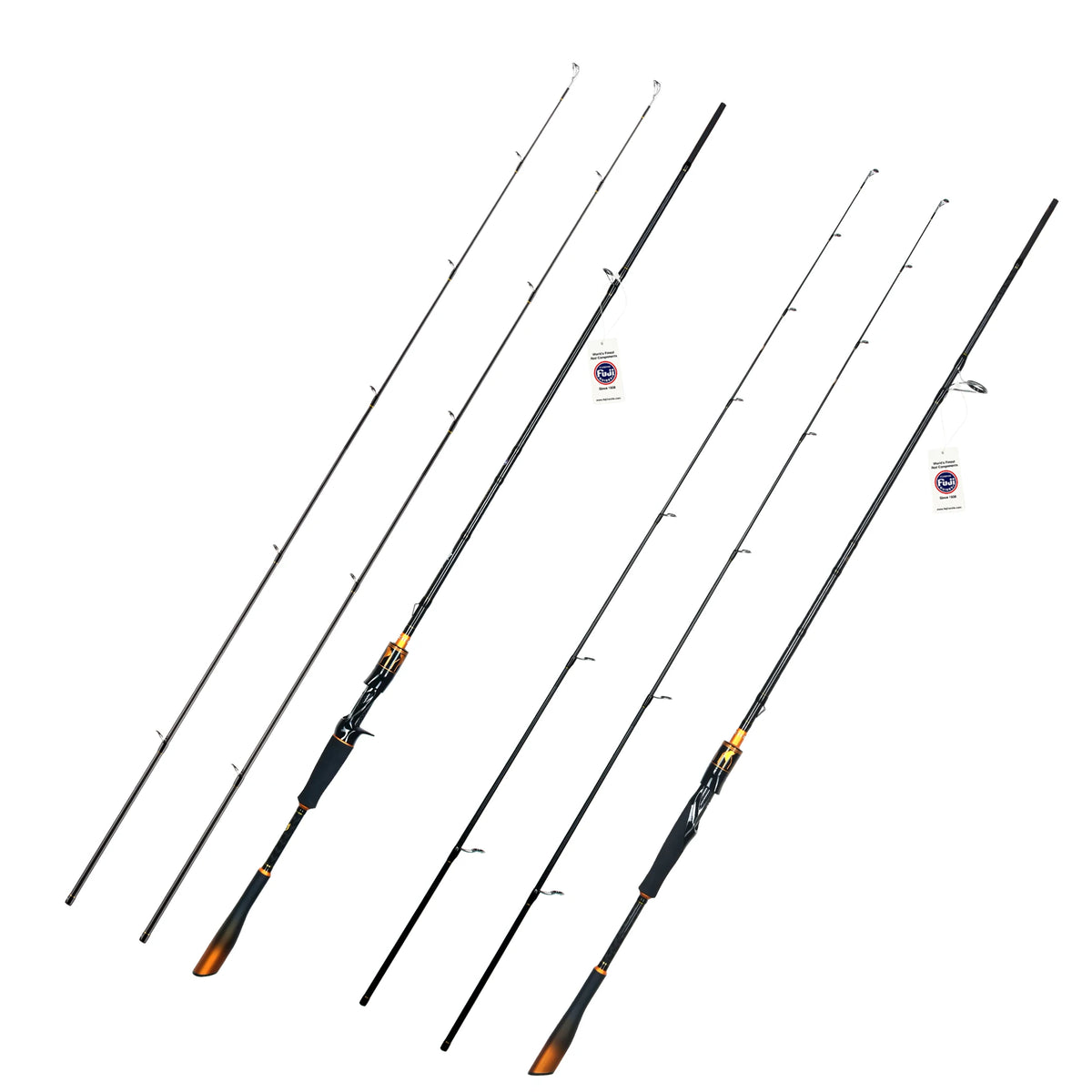 BIUTIFU Carbon Fishing Rod With Fuji Guides Fast Action