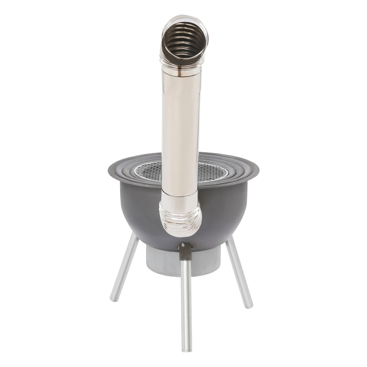 Portable Wood Stove Grill Grate Three Pot Rings Fire Pit