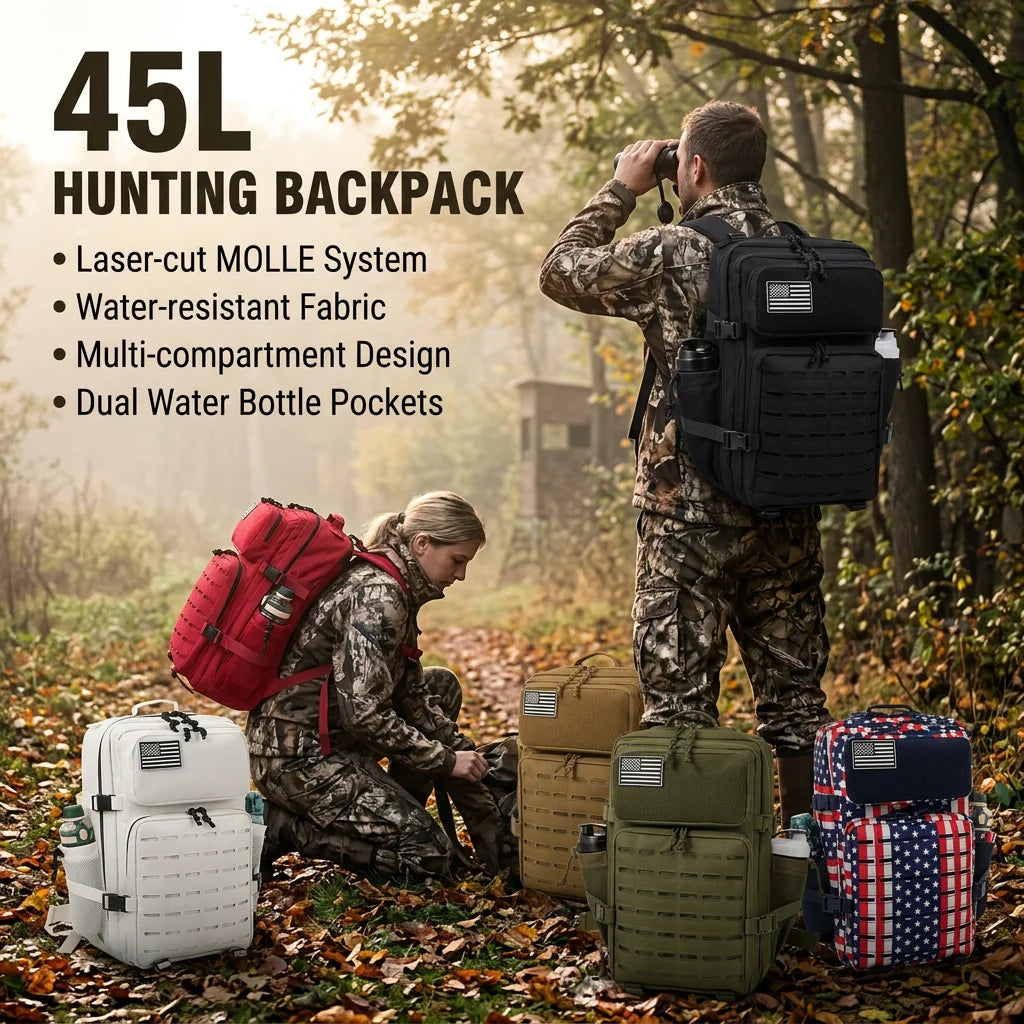 ReFire Gear Tactical Hunting Backpack With Molle Webbing And Holders