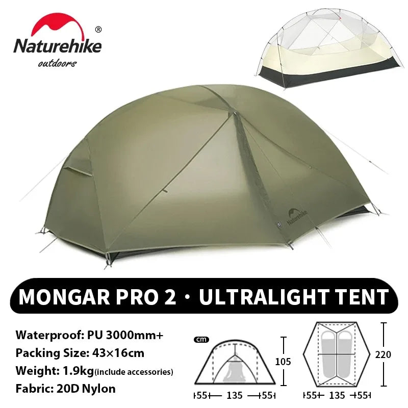 Naturehike Mongar Pro Ultralight Waterproof Backpacking Tent