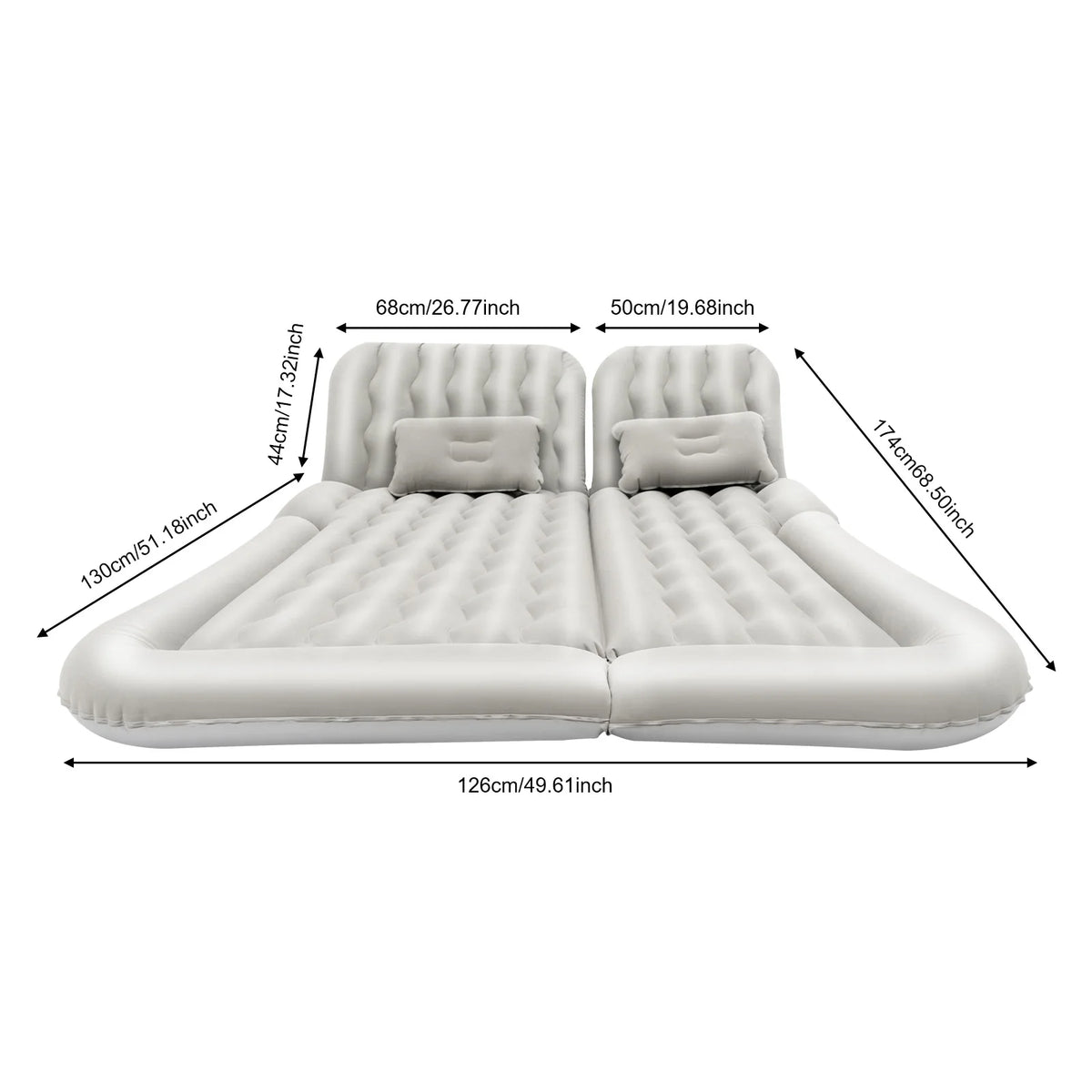 Universal Foldable Inflatable Car Mattress With Pump And Pillow
